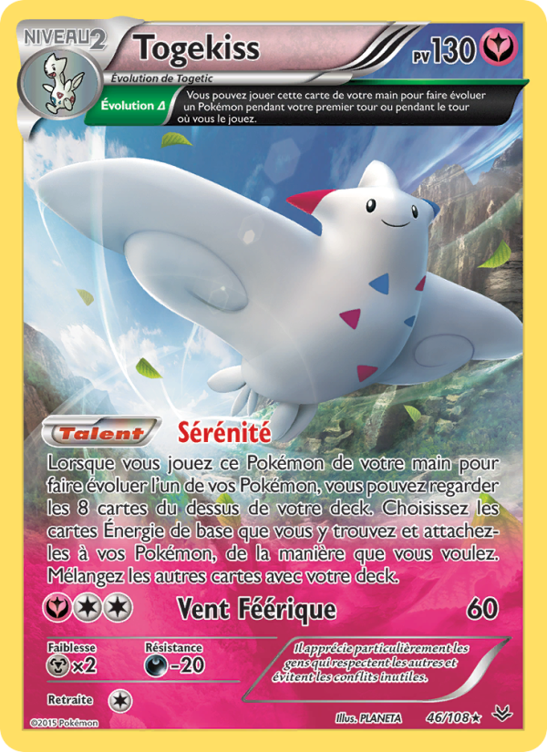 Togekiss 46 — Ciel Rugissant (French Pokémon TCG card)