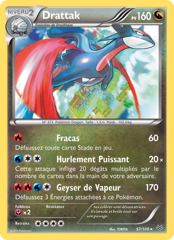 Drattak 57 — Ciel Rugissant (French Pokémon TCG card)