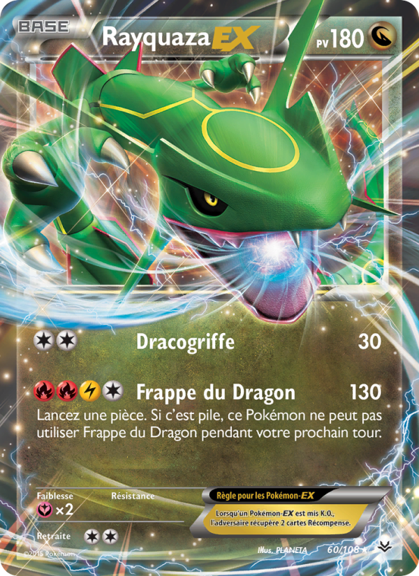 Rayquaza EX 60 — Ciel Rugissant (French Pokémon TCG card)