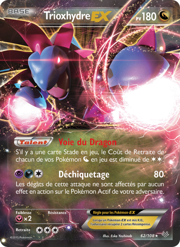 Trioxhydre EX 62 — Ciel Rugissant (French Pokémon TCG card)