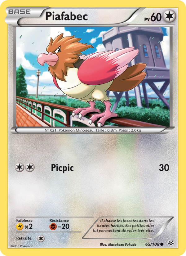 Piafabec 65 — Ciel Rugissant (French Pokémon TCG card)