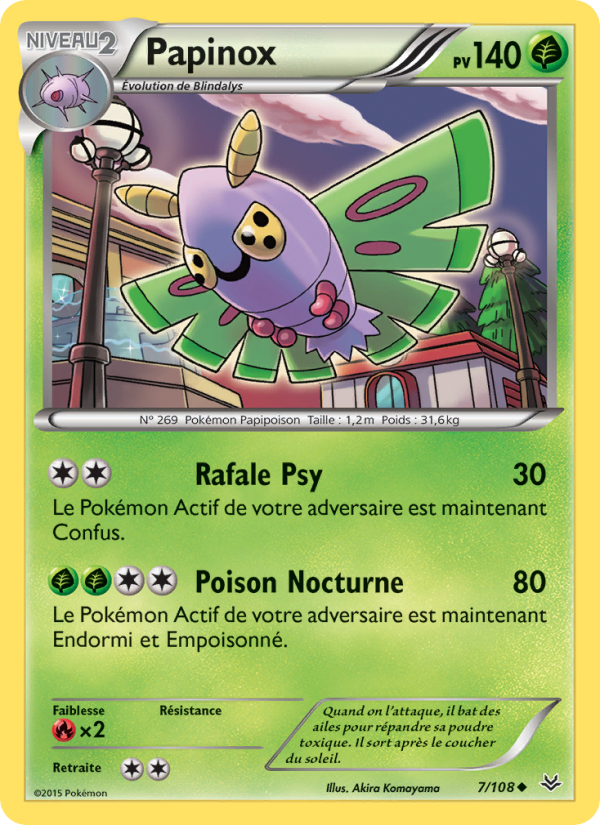 Papinox 7 — Ciel Rugissant (French Pokémon TCG card)