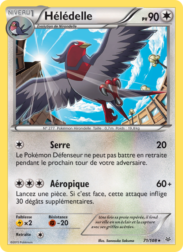 Hélédelle 71 — Ciel Rugissant (French Pokémon TCG card)