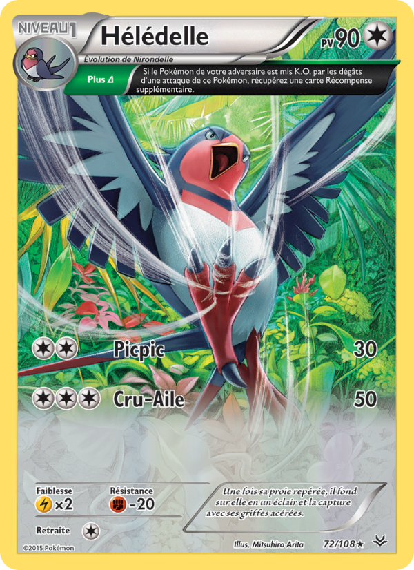 Hélédelle 72 — Ciel Rugissant (French Pokémon TCG card)