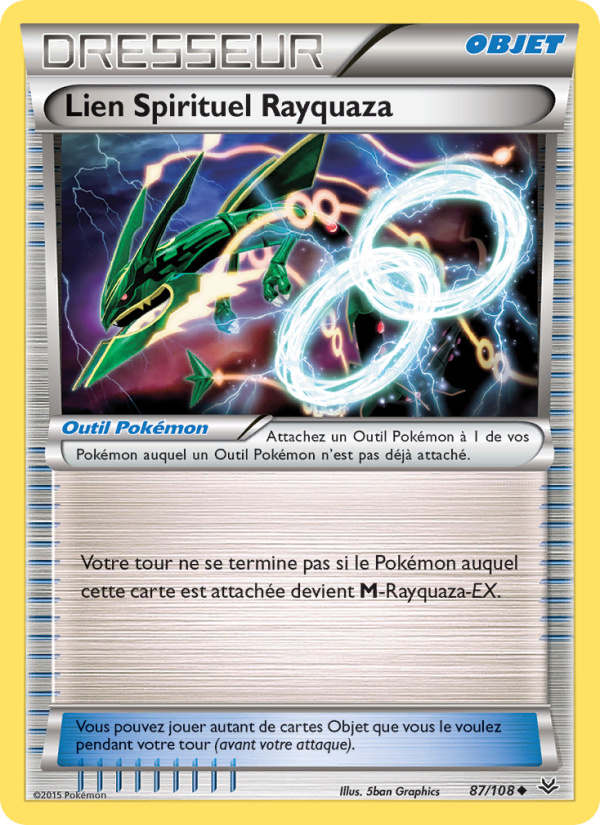 Lien Spirituel Rayquaza 87 — Ciel Rugissant (French Pokémon TCG card)