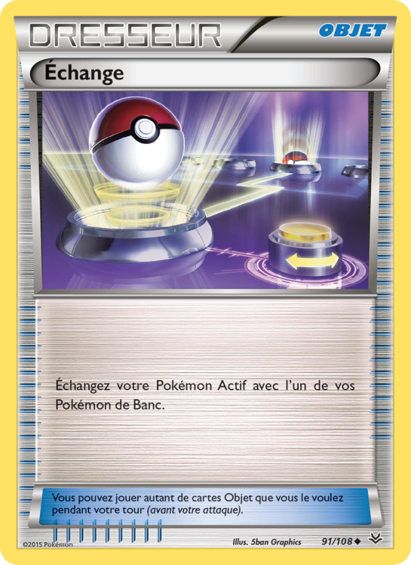 Échange 91 — Ciel Rugissant (French Pokémon TCG card)