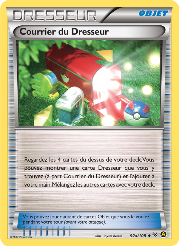 Courrier du Dresseur 92a — Ciel Rugissant (French Pokémon TCG card)