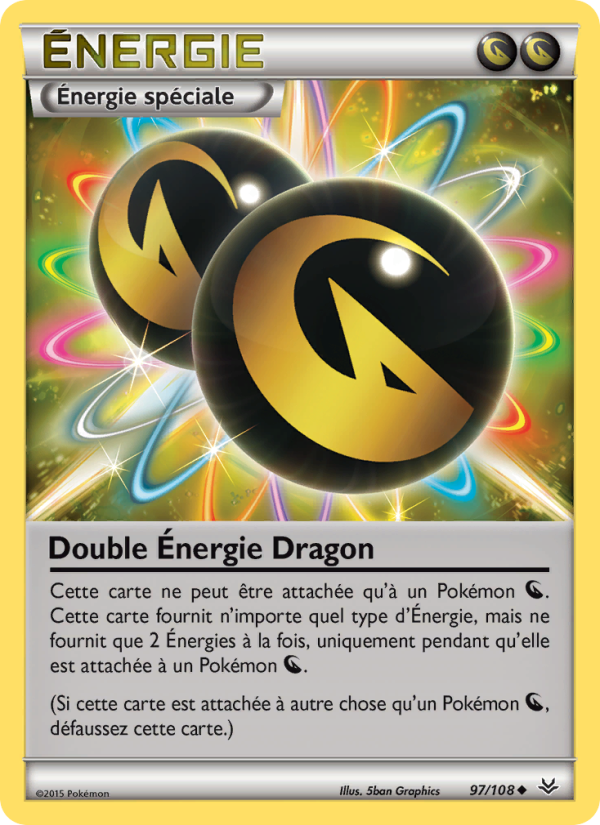 Double Énergie Dragon 97 — Ciel Rugissant (French Pokémon TCG card)