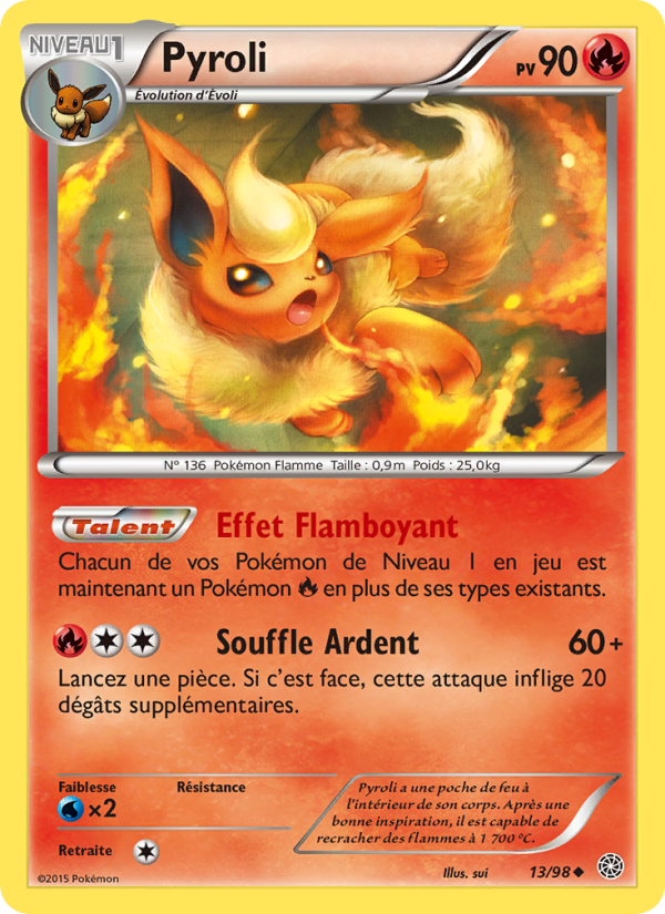 Pyroli 13 — Origines Antiques (French Pokémon TCG card)