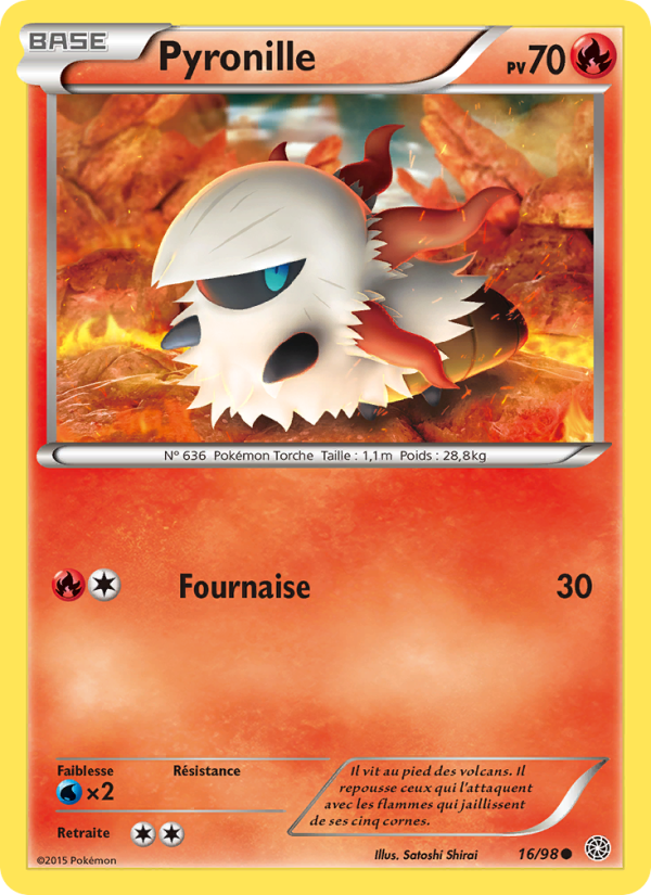 Pyronille 16 — Origines Antiques (French Pokémon TCG card)
