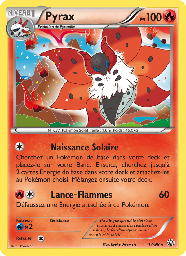 Pyrax 17 — Origines Antiques (French Pokémon TCG card)