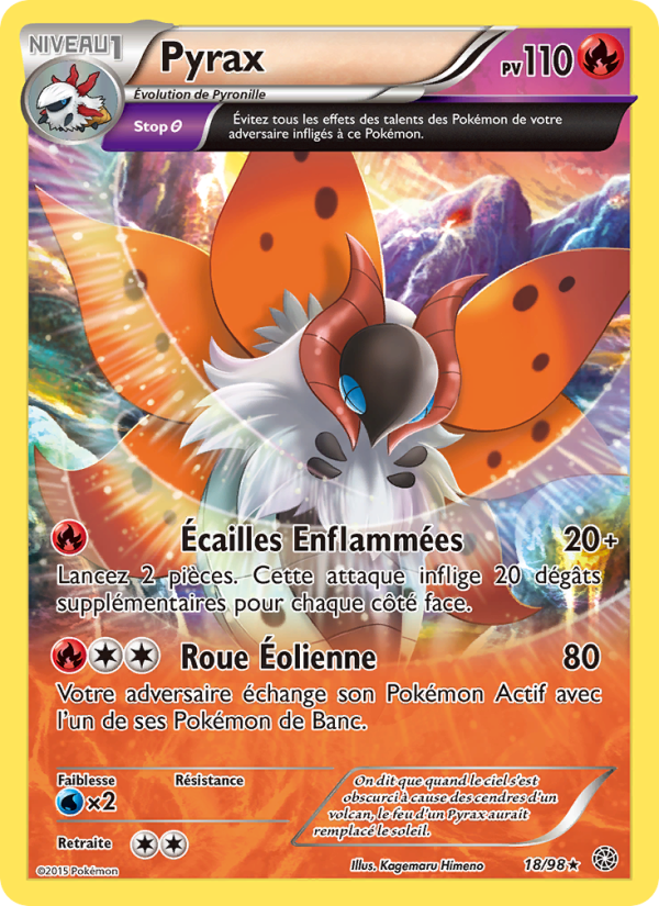 Pyrax 18 — Origines Antiques (French Pokémon TCG card)