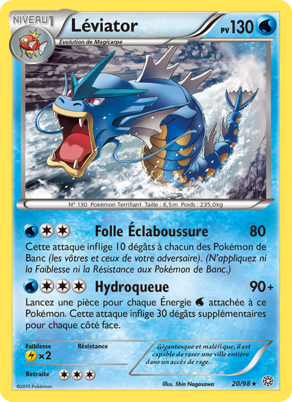Léviator 20 — Origines Antiques (French Pokémon TCG card)