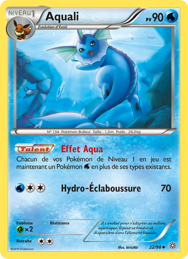 Aquali 22 — Origines Antiques (French Pokémon TCG card)