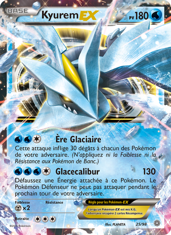 Kyurem EX 25 — Origines Antiques (French Pokémon TCG card)