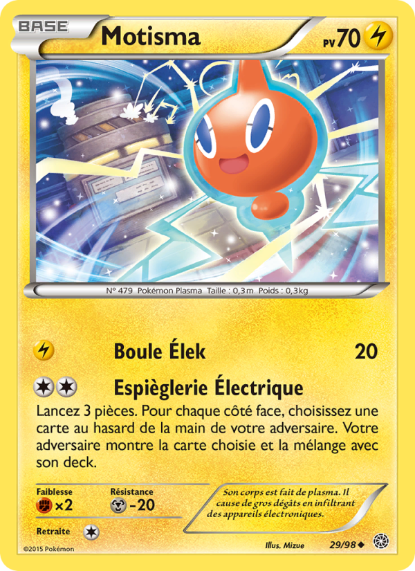 Motisma 29 — Origines Antiques (French Pokémon TCG card)