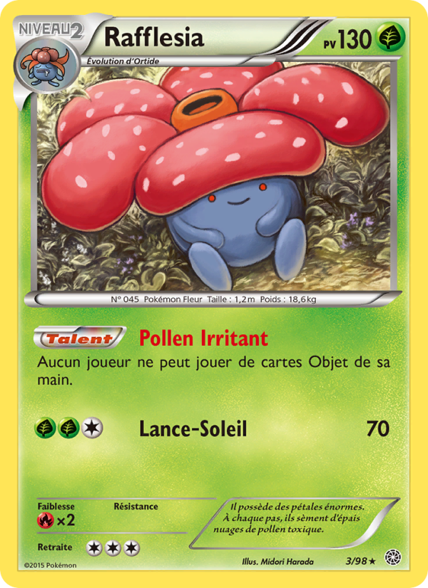Rafflesia 3 — Origines Antiques (French Pokémon TCG card)
