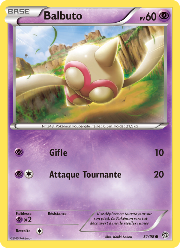 Balbuto 31 — Origines Antiques (French Pokémon TCG card)