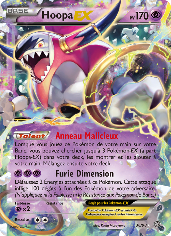 Hoopa EX 36 — Origines Antiques (French Pokémon TCG card)