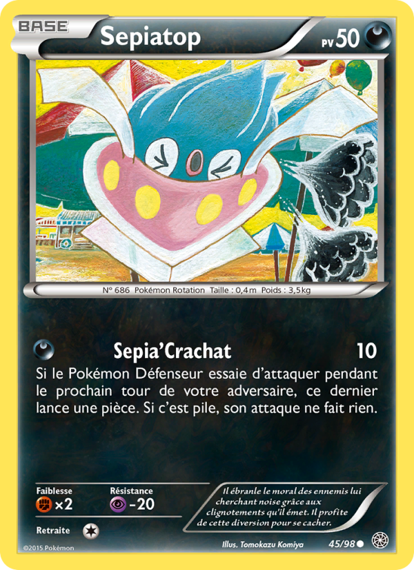 Sepiatop 45 — Origines Antiques (French Pokémon TCG card)