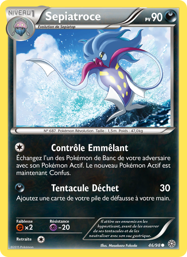 Sepiatroce 46 — Origines Antiques (French Pokémon TCG card)