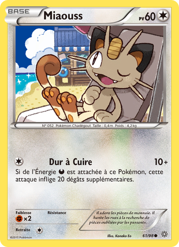 Miaouss 61 — Origines Antiques (French Pokémon TCG card)