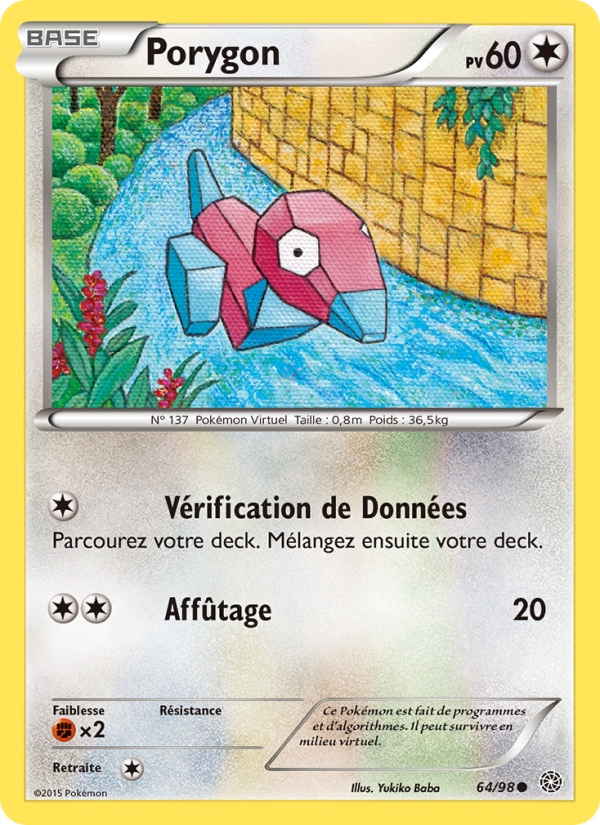 Porygon 64 — Origines Antiques (French Pokémon TCG card)