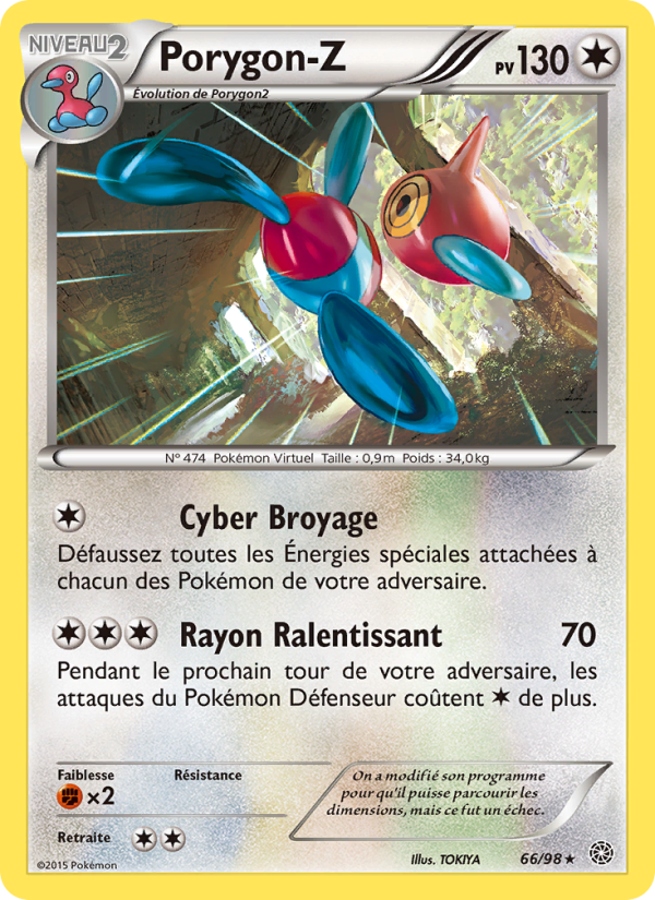 Porygon-Z 66 — Origines Antiques (French Pokémon TCG card)