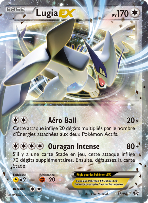 Lugia EX 68 — Origines Antiques (French Pokémon TCG card)