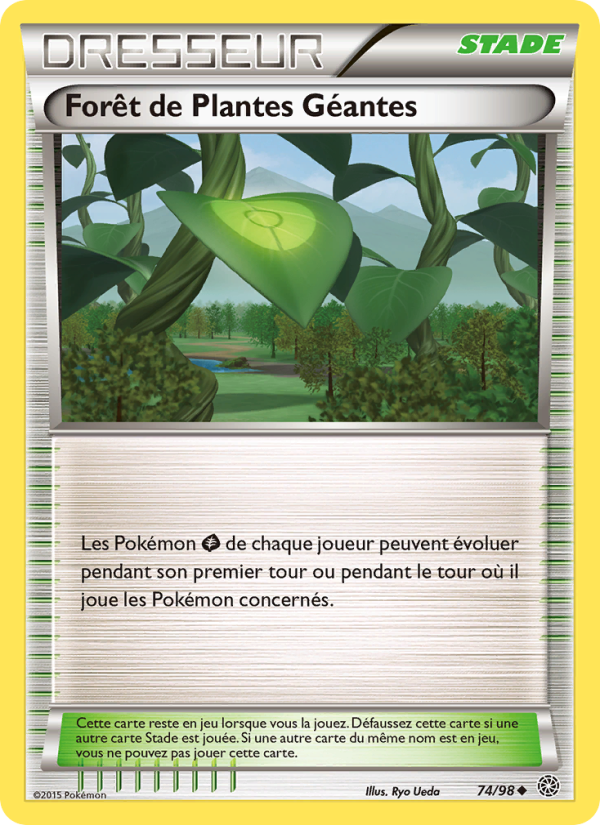 Forêt de Plantes Géantes 74 — Origines Antiques (French Pokémon TCG card)
