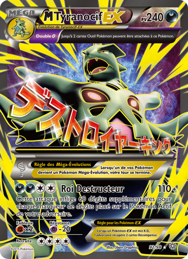 M-Tyranocif EX 92 — Origines Antiques (French Pokémon TCG card)