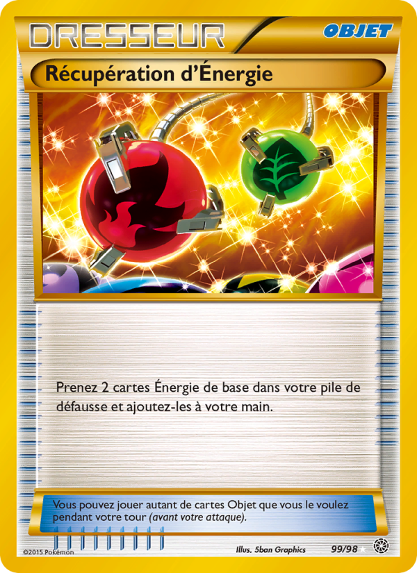 Récupération d'Énergie 99 — Origines Antiques (French Pokémon TCG card)