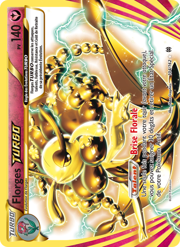 Florges TURBO 104 — Impulsion Turbo (French Pokémon TCG card)