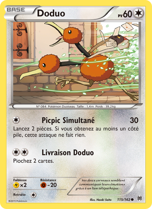 Doduo 115 — Impulsion Turbo (French Pokémon TCG card)