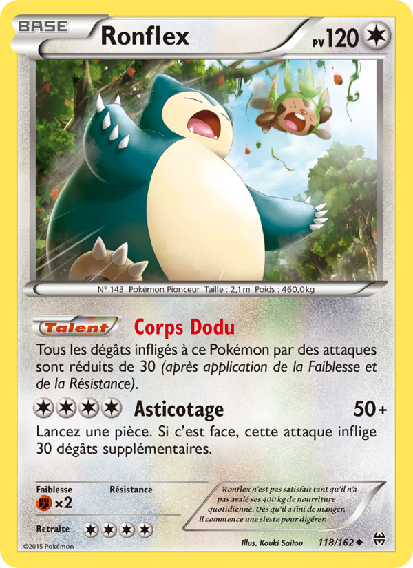 Ronflex 118 — Impulsion Turbo (French Pokémon TCG card)