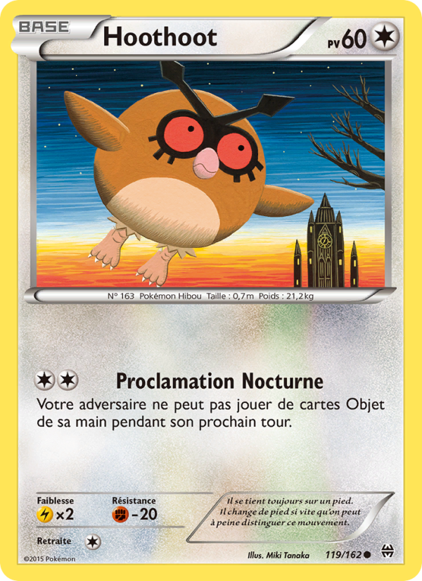 Hoothoot 119 — Impulsion Turbo (French Pokémon TCG card)