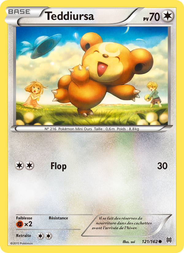 Teddiursa 121 — Impulsion Turbo (French Pokémon TCG card)