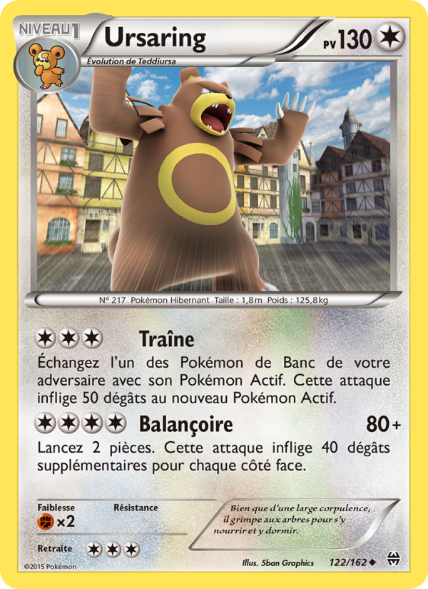 Ursaring 122 — Impulsion Turbo (French Pokémon TCG card)
