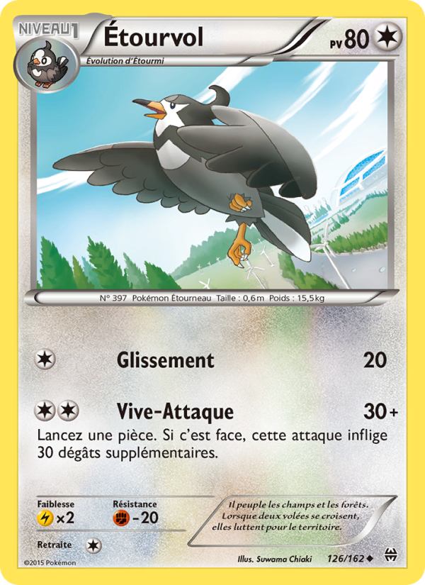 Étourvol 126 — Impulsion Turbo (French Pokémon TCG card)