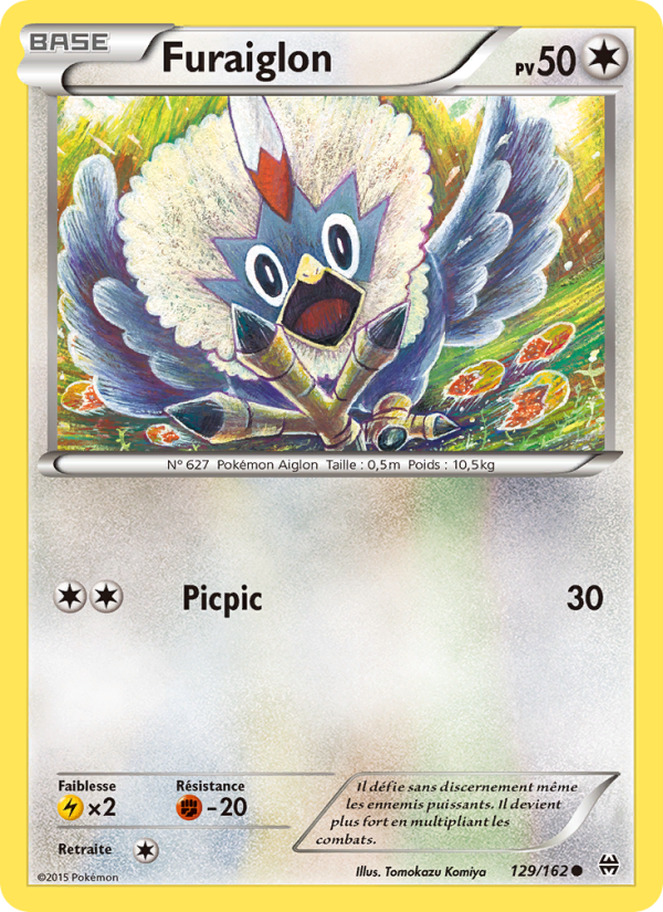 Furaiglon 129 — Impulsion Turbo (French Pokémon TCG card)