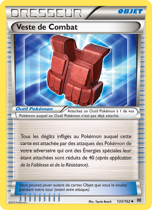 Veste de Combat 133 — Impulsion Turbo (French Pokémon TCG card)