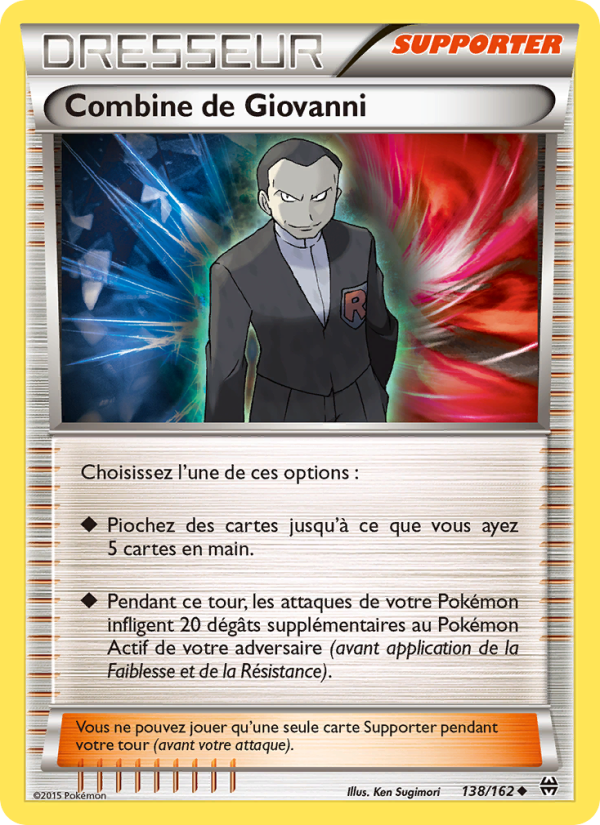 Combine de Giovanni 138 — Impulsion Turbo (French Pokémon TCG card)