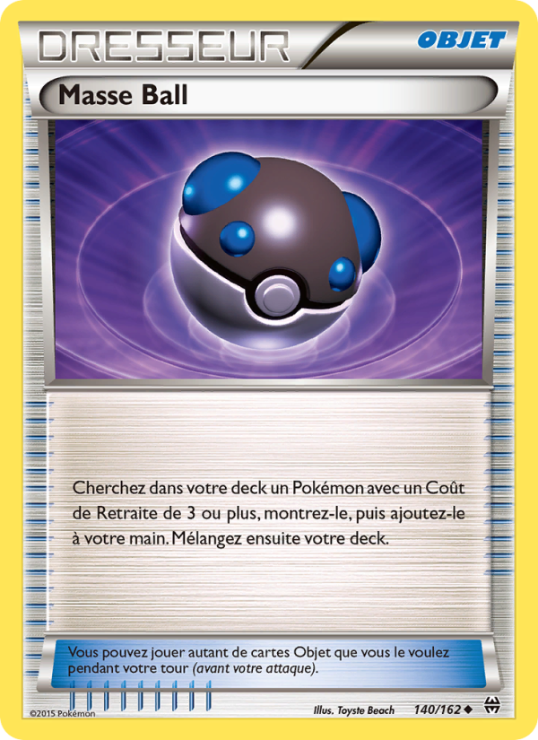 Masse Ball 140 — Impulsion Turbo (French Pokémon TCG card)