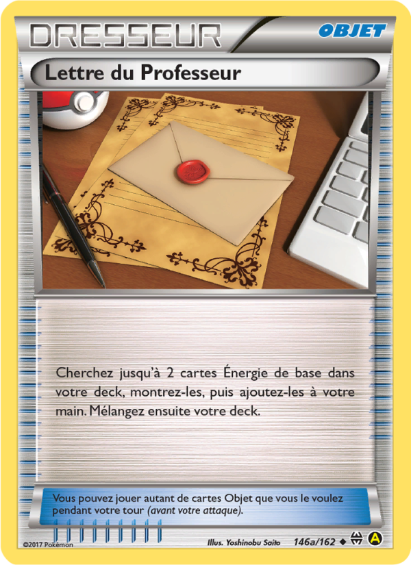 Lettre du Professeur 146a — Impulsion Turbo (French Pokémon TCG card)