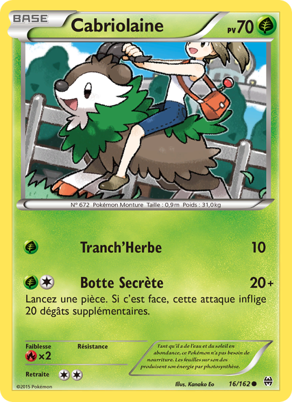Cabriolaine 16 — Impulsion Turbo (French Pokémon TCG card)