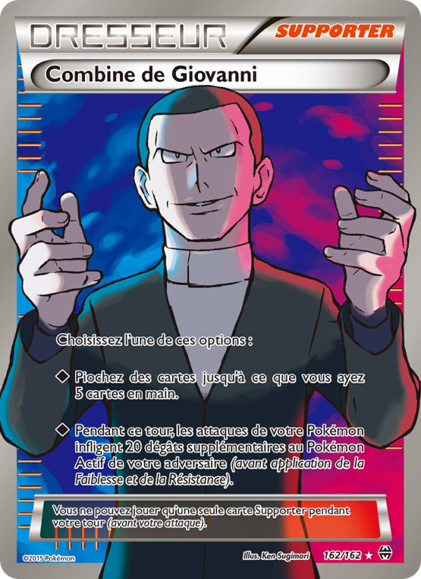 Combine de Giovanni 162 — Impulsion Turbo (French Pokémon TCG card)