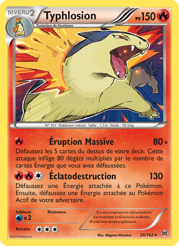 Typhlosion 20 — Impulsion Turbo (French Pokémon TCG card)