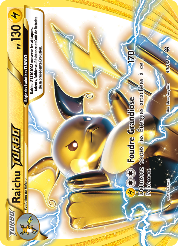 Raichu TURBO 50 — Impulsion Turbo (French Pokémon TCG card)