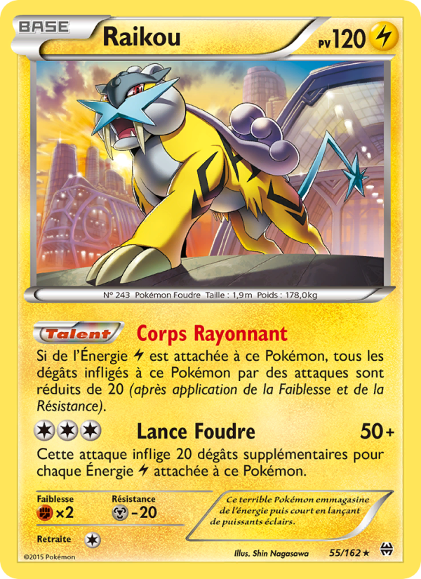 Raikou 55 — Impulsion Turbo (French Pokémon TCG card)