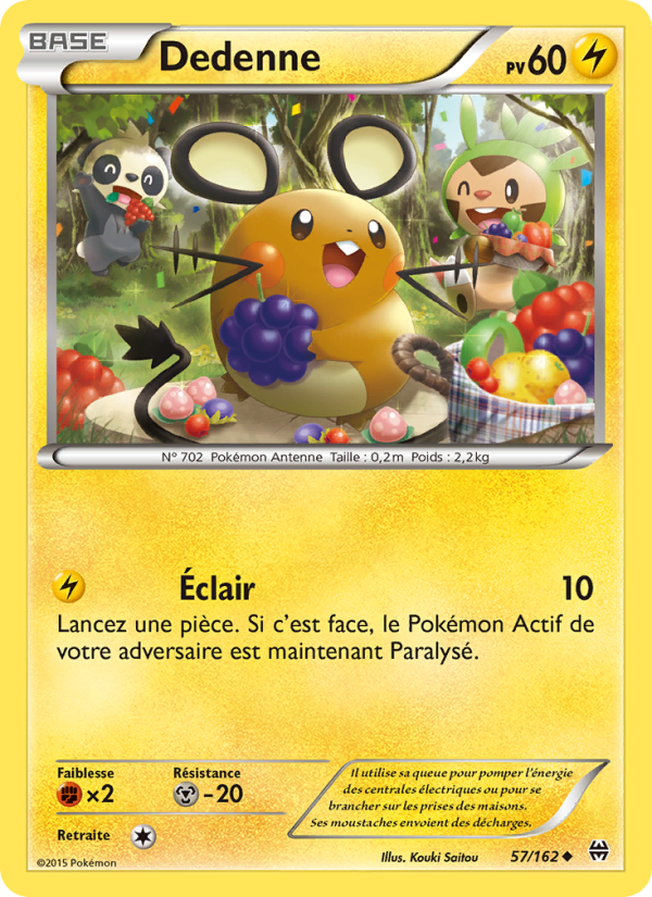 Dedenne 57 — Impulsion Turbo (French Pokémon TCG card)